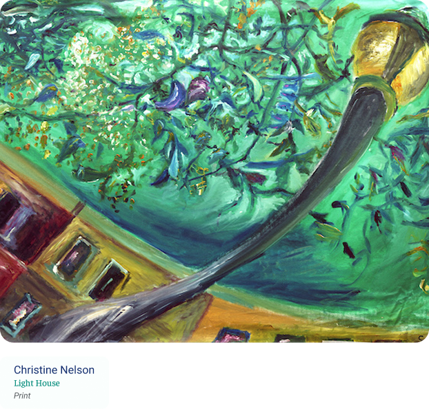 Light House painting by Christine Nelson