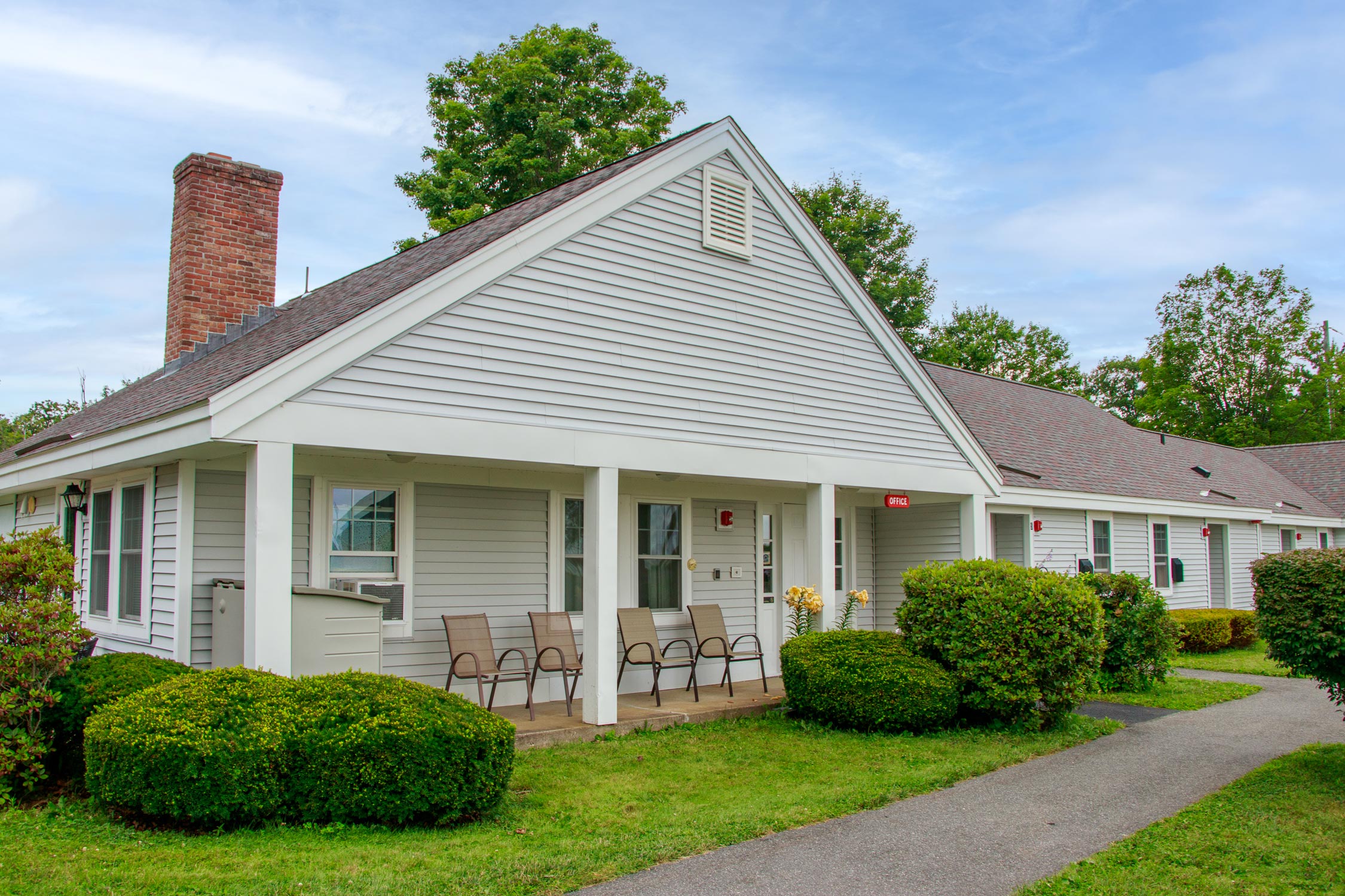 Affordable housing search interface showing community and residential buildings in Massachusetts